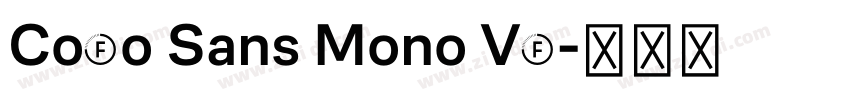 CoFo Sans Mono VF字体转换